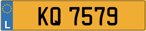 Trailer License Plate